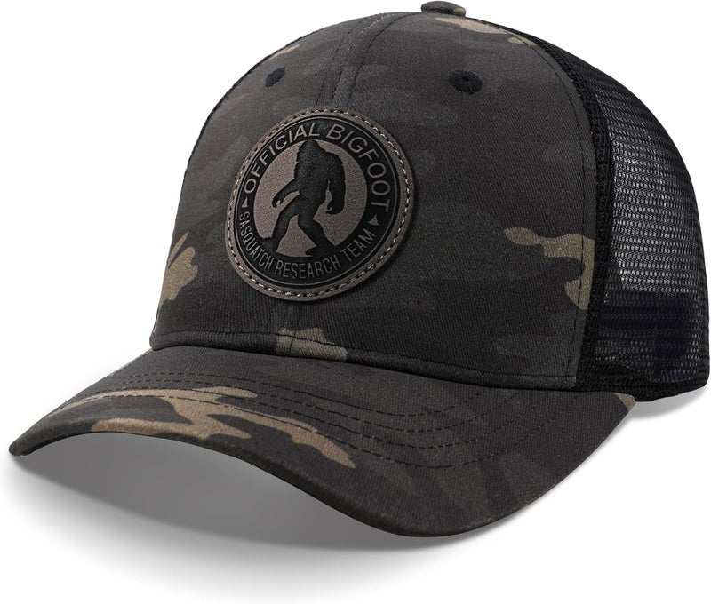 Kitcmat Store Mesh Bigfoot Hat for Men - Snapback Sasquatch Cap Adjustable Hunting & Hiking Hat Breathable Outdoor Gear - Image 1